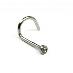 Clear CZ Nostril Screw